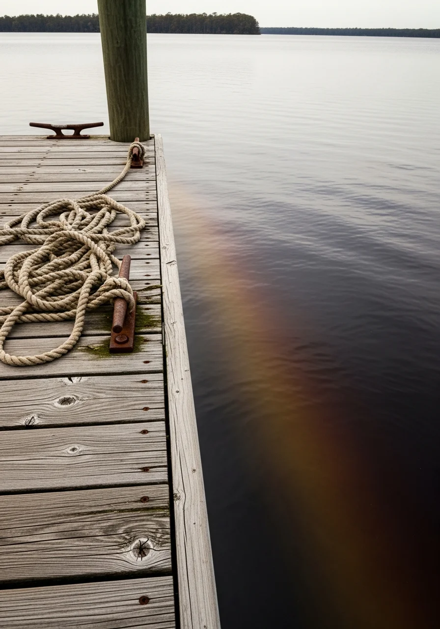 Waterfront property in Green Cove Springs with dock access and natural riverside setting.